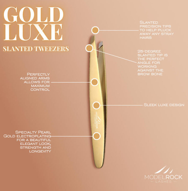 GOLD LUXE - Slanted Tweezers