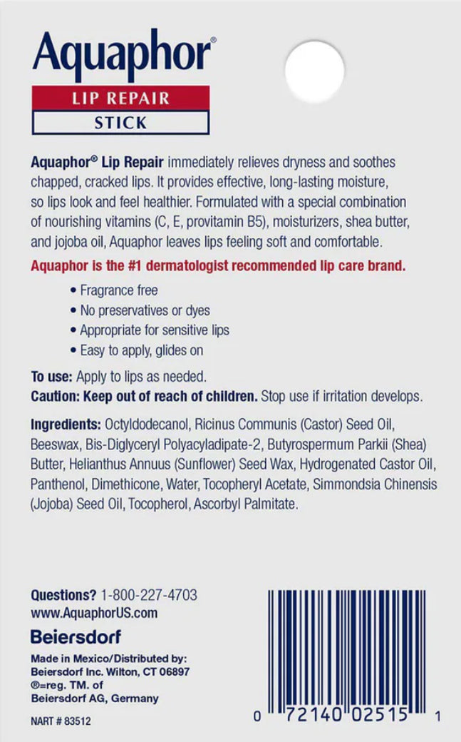 Aquaphor
Lip Repair Stick - Value Pack