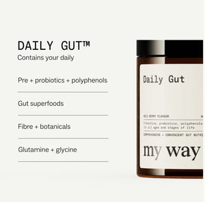 Daily Gut Nutrition
Gut health + function
