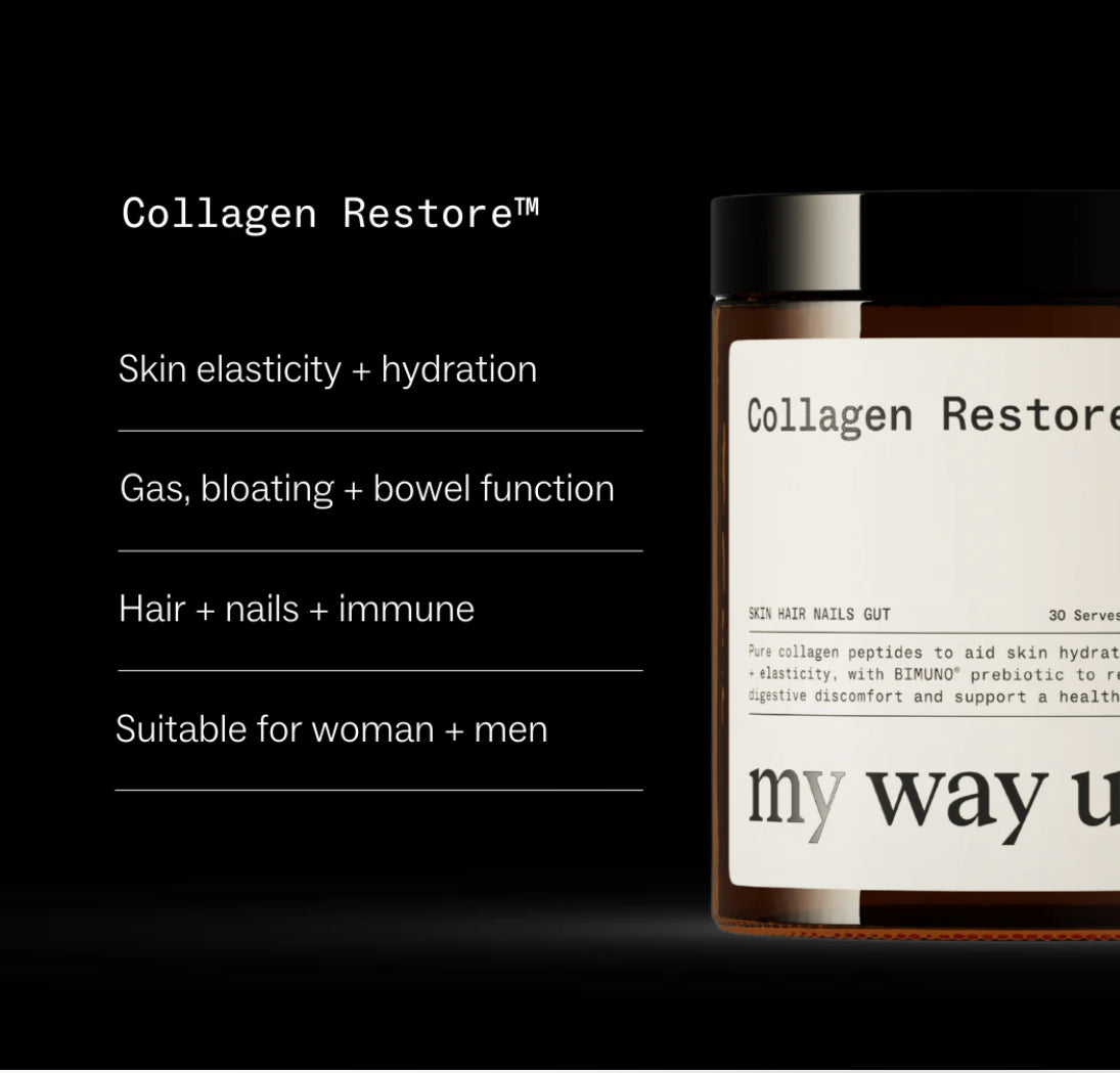 Collagen Restore™
Advanced gut + beauty boost